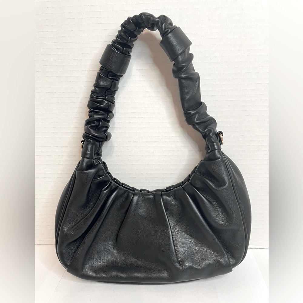 Urban Expressions- Ruched Black Handbag
